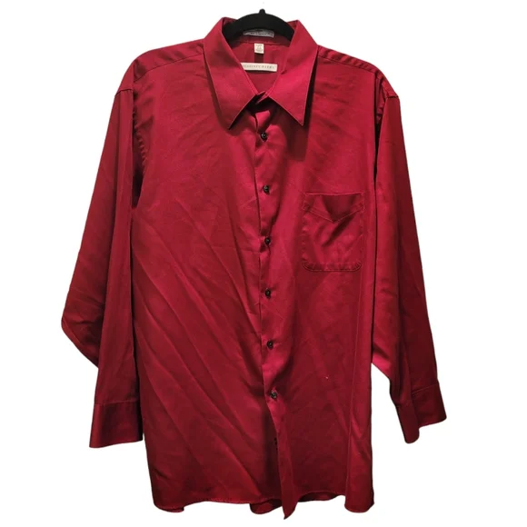 Geoffrey Beene | Shirts | Xl Sateen Geoffrey Beene Dress Shirt | Poshmark